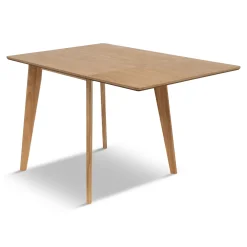 Nimara Ezra - Eg klap ud spisebord med tillægsplader i lakeret egefiner - 80/120 x 80 cm* Spiseborde