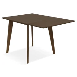 Nimara Ezra - Røget Eg klap ud spisebord med tillægsplader i lakeret egefiner - 80/120 x 80 cm* Spiseborde