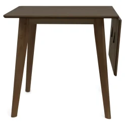 Nimara Ezra - Røget Eg klap ud spisebord med tillægsplader i lakeret egefiner - 80/120 x 80 cm* Spiseborde