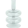 Nimara Fairy glas lysestage grå 15 cm* Lysestager