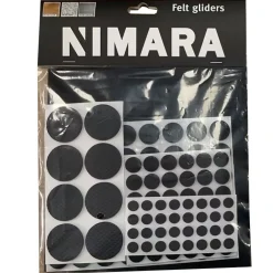 Nimara Filtpuder/møbelpuder til gulvbeskyttelse (125 stk/pk)* Filtsko