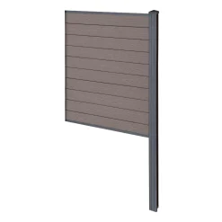 Nimara Finley komposithegn afslutningsmodul - H: 150 x L: 95 cm - Brun* Komposithegn - Brun|Alle Komposithegn