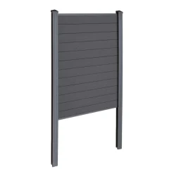 Nimara Finley komposithegn startmodul - H: 180 x L: 95 cm - Antracitgrå/sort* Komposithegn - Antracitgrå/Sort|Komposithegn - H: 180 X L: 95 Cm