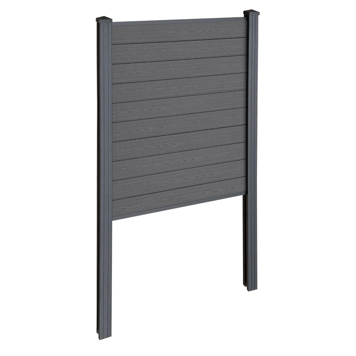 Nimara Finley komposithegn startmodul - H: 150 x L: 95 cm - Antracitgrå/sort* Komposithegn - Antracitgrå/Sort|Alle Komposithegn