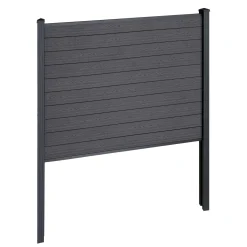 Nimara Finley komposithegn startmodul - H: 150 x L: 185 cm - Antracitgrå/sort* Komposithegn - Antracitgrå/Sort|Komposithegn - H: 150 X L: 185 Cm