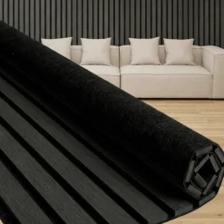 Nimara Fleksibel akustikpanel i sort egetræsfiner 2400x520x18 mm* Fleksible Akustikpaneler|Alle Akustikpaneler