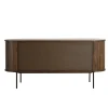 Nimara Florence jalousi skab med lameller i røget eg 160x45x75 cm* Kommoder & Skænke|Kommoder & Skænke