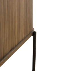 Nimara Florence jalousi skab med lameller i røget eg 160x45x75 cm* Kommoder & Skænke|Kommoder & Skænke