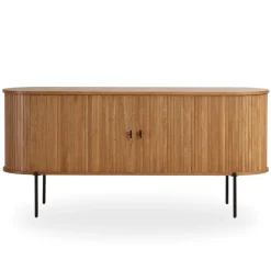 Nimara Florence jalousi skab med lameller i eg 160x45x75 cm* Kommoder & Skænke|Kommoder & Skænke