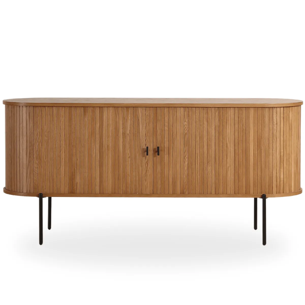 Nimara Florence jalousi skab med lameller i eg 160x45x75 cm* Kommoder & Skænke|Kommoder & Skænke