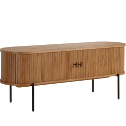 Nimara Florence jalousi tv-bord med lameller i eg 138x40x55 cm* Kommoder & Skænke|Tv Borde