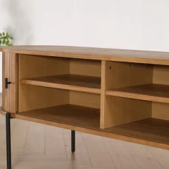 Nimara Florence jalousi tv-bord med lameller i eg 138x40x55 cm* Kommoder & Skænke|Tv Borde