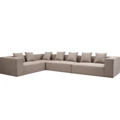 Nimara Hailey - Hjørnesofa modulsofa i sand med 4 moduler (Opstilling 1) L: 368 X D: 247 X H: 65 cm* Sofaer
