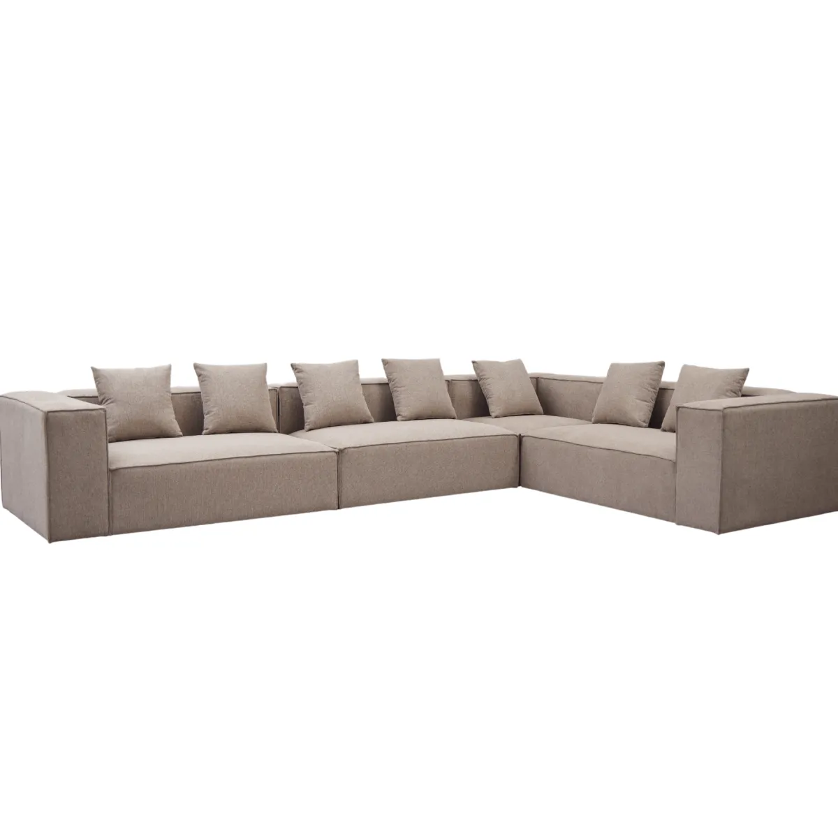 Nimara Hailey - Hjørnesofa modulsofa i sand med 4 moduler (Opstilling 2) L: 368 X D: 247 X H: 65 Cm* Sofaer