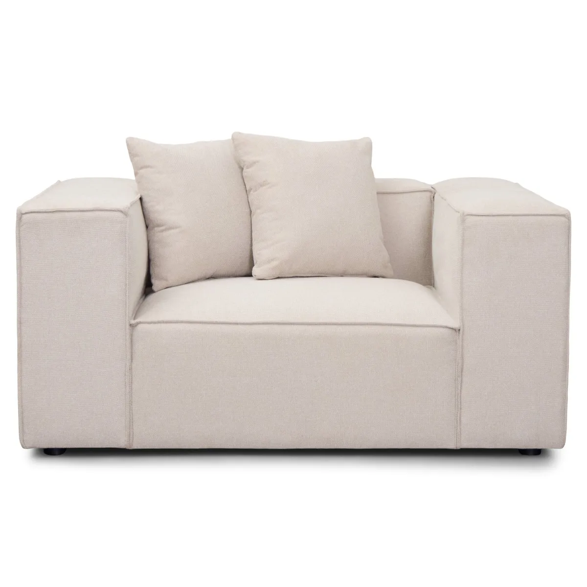 Nimara Hailey lænestol i beige L: 136 X D: 100 X H: 64 Cm* Sofaer|Lænestole