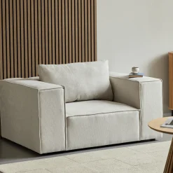 Nimara Hailey lænestol i beige L: 136 X D: 100 X H: 64 Cm* Sofaer|Lænestole