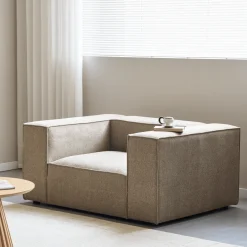 Nimara Hailey lænestol i sand L: 136 X D: 100 X H: 64 Cm* Sofaer|Lænestole