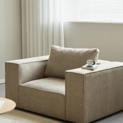 Nimara Hailey lænestol i sand L: 136 X D: 100 X H: 64 Cm* Sofaer|Lænestole