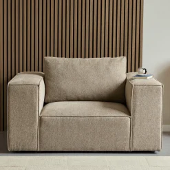 Nimara Hailey lænestol i sand L: 136 X D: 100 X H: 64 Cm* Sofaer|Lænestole