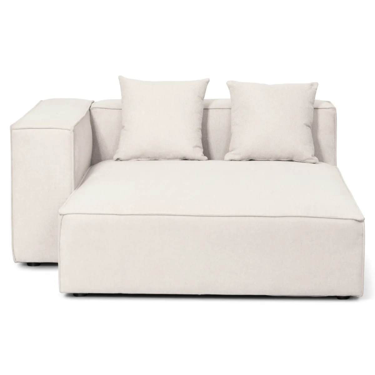 Nimara Hailey - U-sofa modulsofa i beige med 4 moduler - Venstrevendt chaiselong L: 368 X D: 247 X H: 65 cm* Sofaer