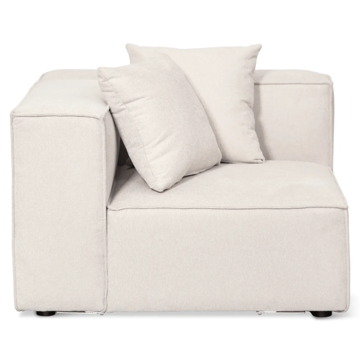 Nimara Hailey - U-sofa modulsofa i beige med 4 moduler - Højrevendt chaiselong L: 368 X D: 247 X H: 65 cm* Sofaer