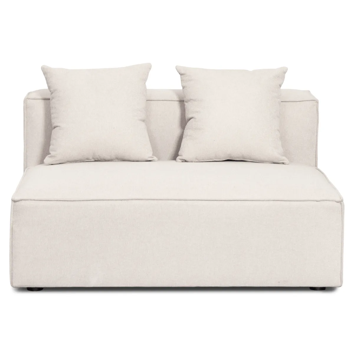 Nimara Hailey - U-sofa modulsofa i beige med 4 moduler - Højrevendt chaiselong L: 368 X D: 247 X H: 65 cm* Sofaer