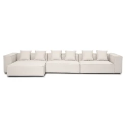 Nimara Hailey - Venstrevendt chaiselong modulsofa i beige med 3 moduler L: 415 X D: 148 X H: 65 cm* Sofaer