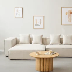 Nimara Hailey - Venstrevendt chaiselong modulsofa i beige med 2 moduler L: 294 X D: 148 X H: 65 cm* Sofaer