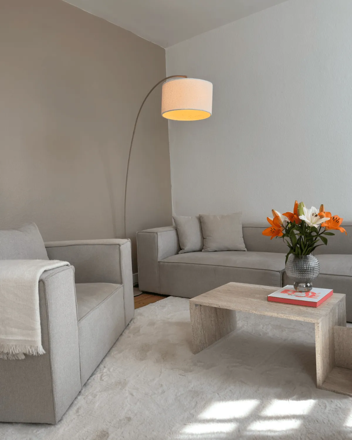 Nimara Hailey - Venstrevendt chaiselong modulsofa i beige med 2 moduler L: 294 X D: 148 X H: 65 cm* Sofaer