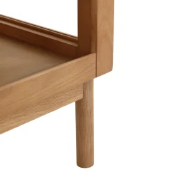 Nimara Havana egetræ vitrineskab med 2 låger -110x40x100 cm* Vitrineskabe|Vitrineskabe