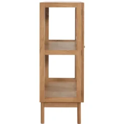 Nimara Havana egetræ vitrineskab med 2 låger -110x40x100 cm* Vitrineskabe|Vitrineskabe
