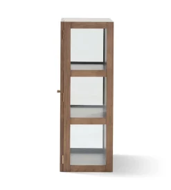 Nimara Havana væghængt vitrineskab i røget eg 100x80x35 cm* Vitrineskabe|Vitrineskabe