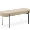 Nimara Helena bænk i beige boucle 100x36x43 cm* Bænke|Bænke