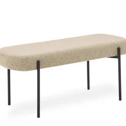 Nimara Helena bænk i beige boucle 100x36x43 cm* Bænke|Bænke