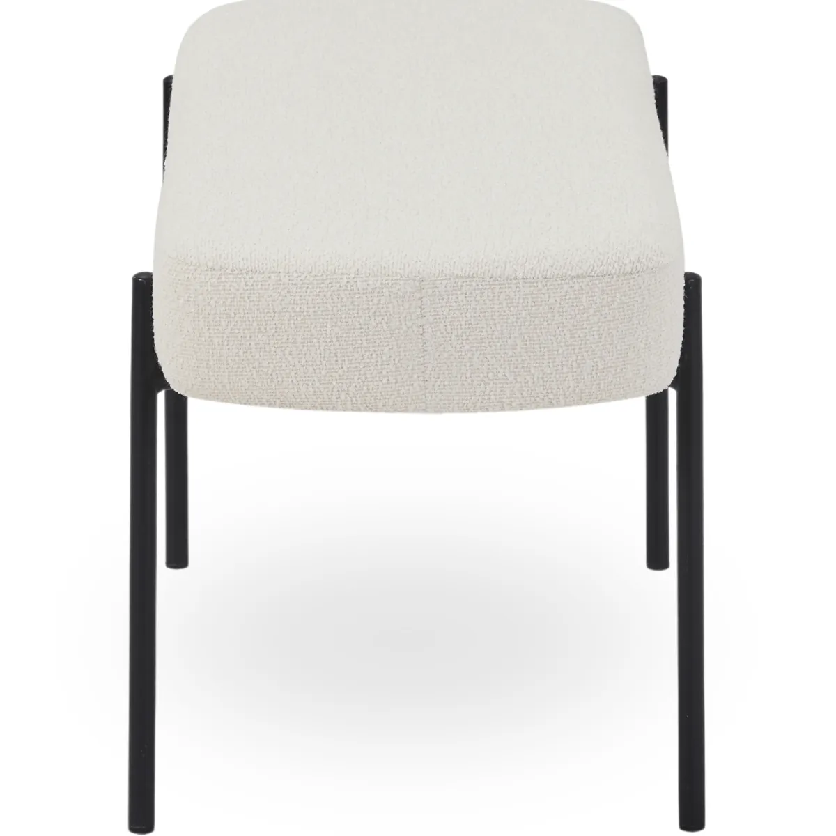 Nimara Helena bænk i hvid boucle 100x36x43 cm* Bænke|Bænke