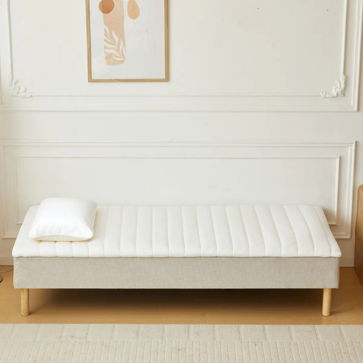 Nimara Henry hvid topmadras i PU-skum 90x200x4 cm* Alle Madrasser|Topmadrasser