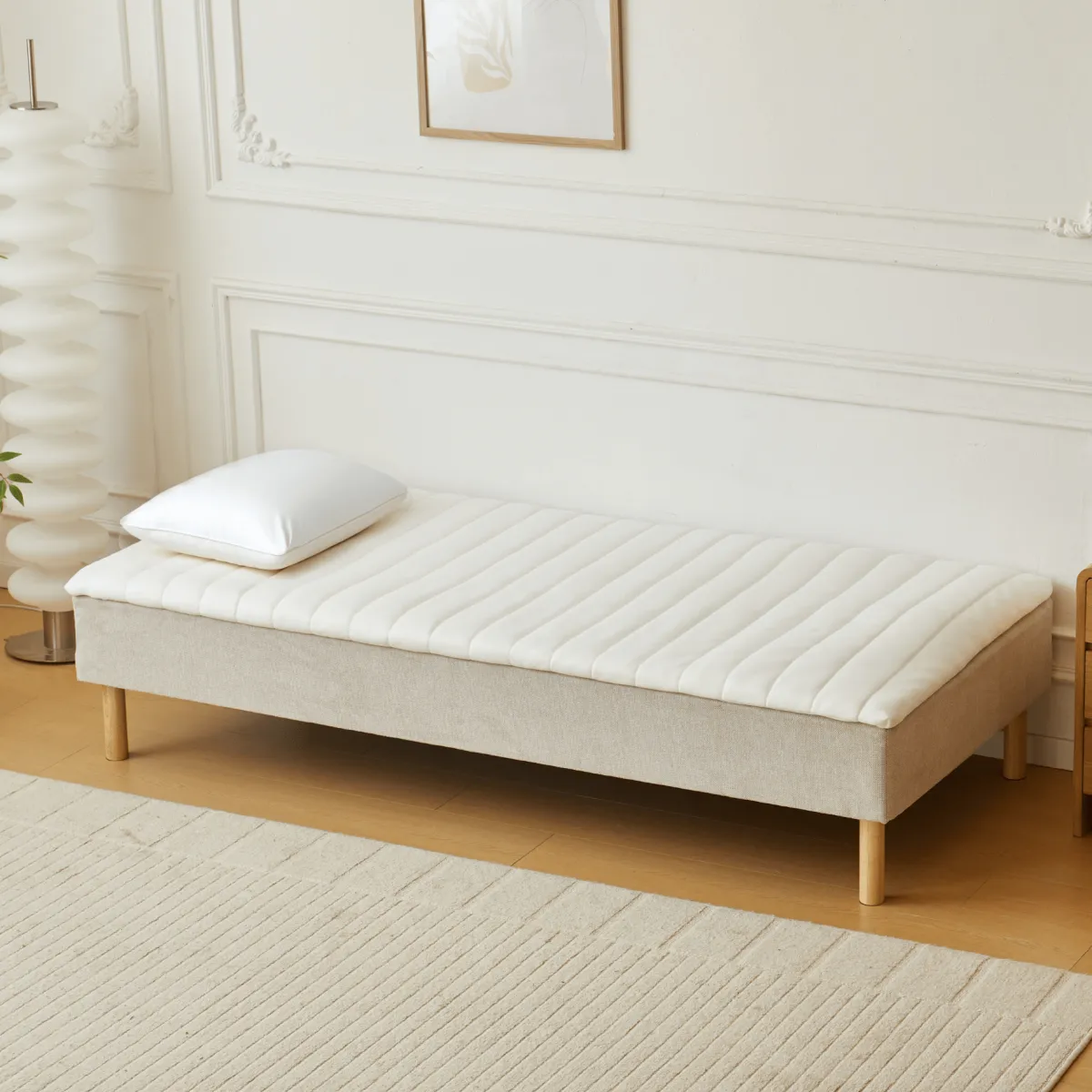 Nimara Henry hvid topmadras i PU-skum 90x200x4 cm* Alle Madrasser|Topmadrasser