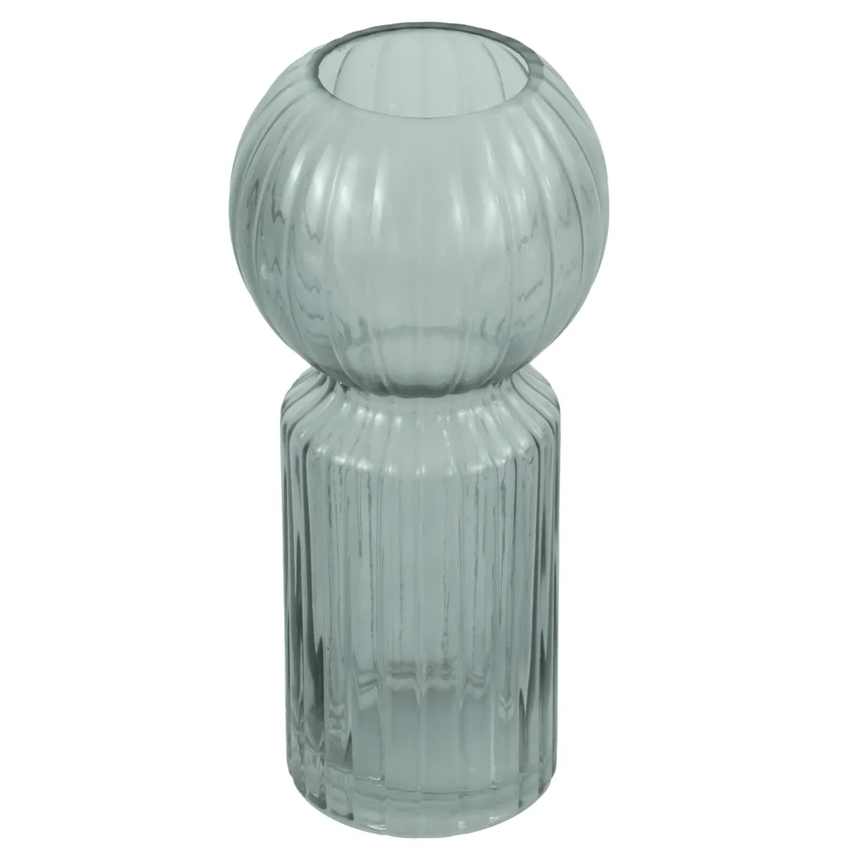 Nimara Hera glas vase grå 23 cm* Vaser