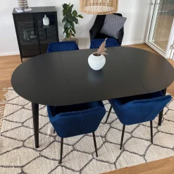 Nimara Herman glas skænk/vitrineskab - Sort metal 80x40x105 cm* Vitrineskabe|Vitrineskabe