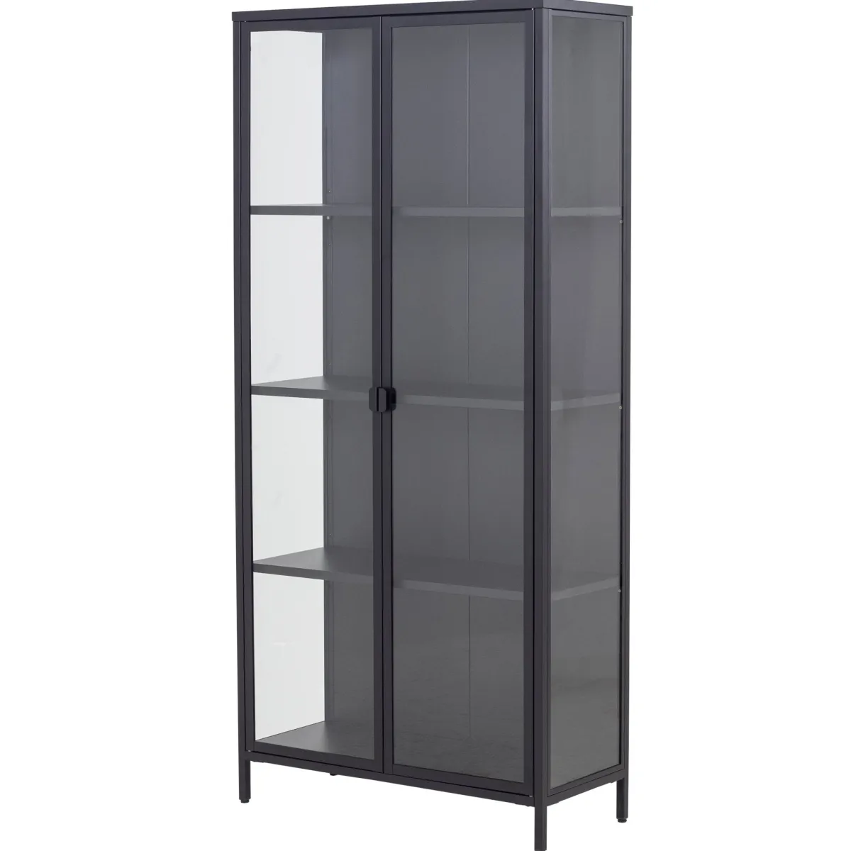 Nimara Herman Vitrineskab - Sort metal/glas - 80x40x180 cm* Vitrineskabe|Vitrineskabe