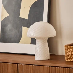 Nimara Ida Mushroom LED lampe hvid 24 cm* Bordlamper
