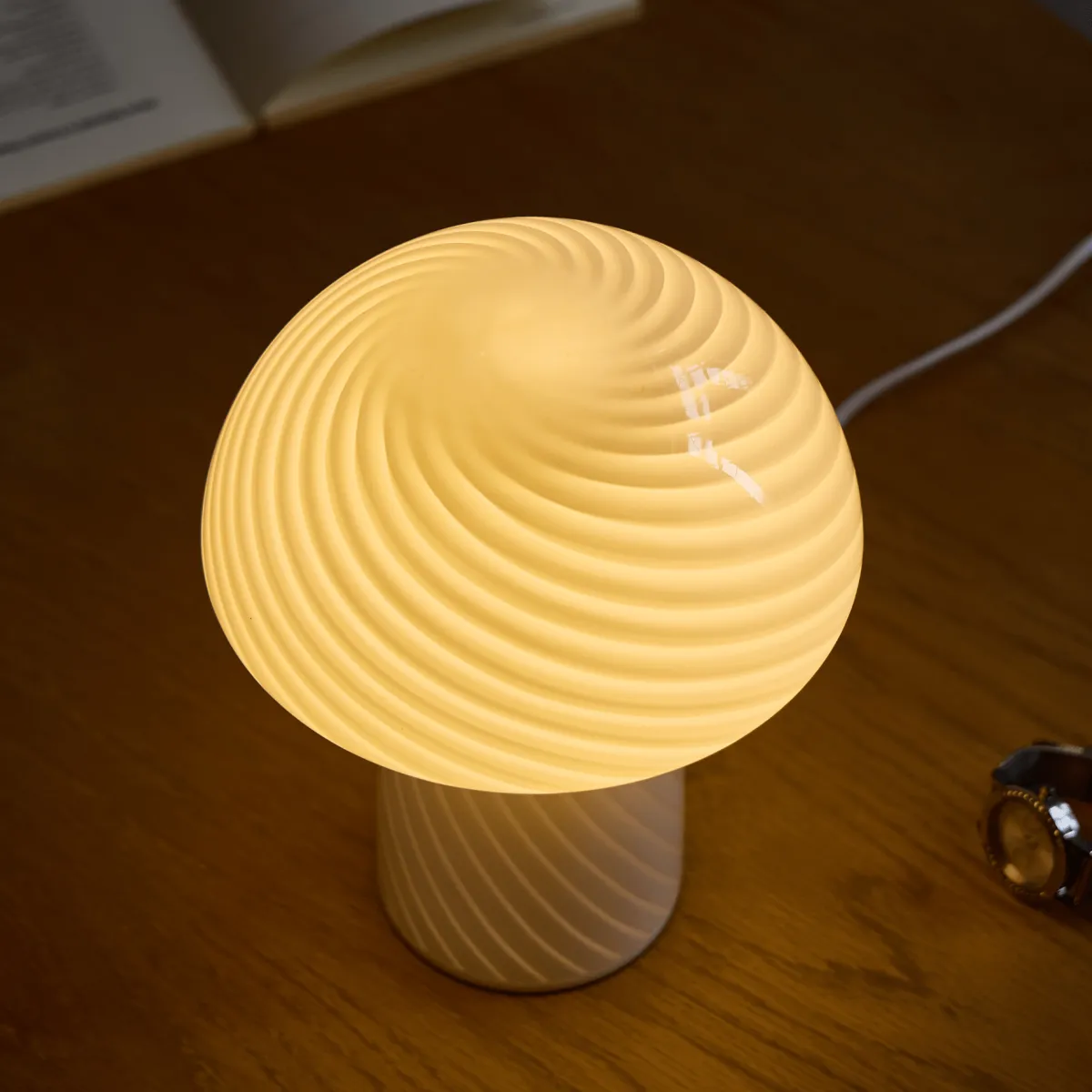 Nimara Ida Mushroom LED lampe hvid 24 cm* Bordlamper