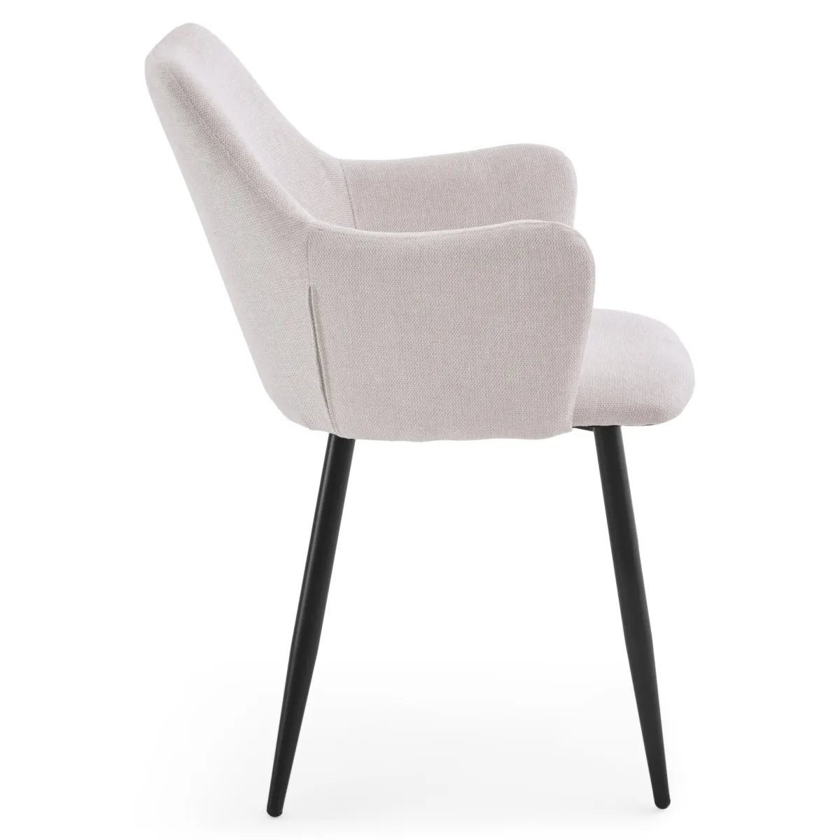 Nimara Isabella - spisebordsstol beige tekstil* Spisebordsstole
