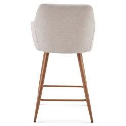 Nimara Jenna barstol - beige tekstil med armlæn 65 cm* Barstole