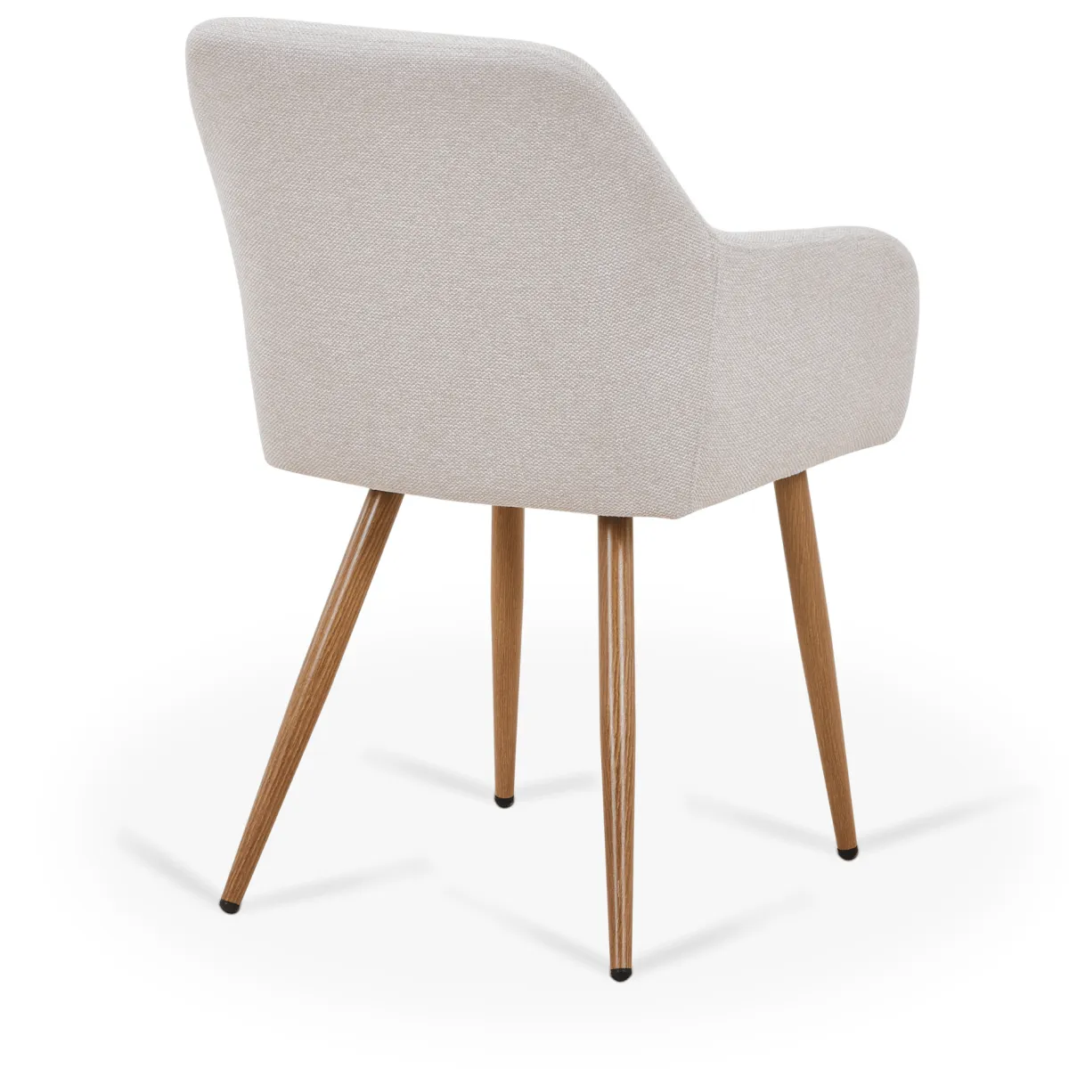 Nimara Jenna spisebordstol - beige tekstil med egelook* Spisebordsstole