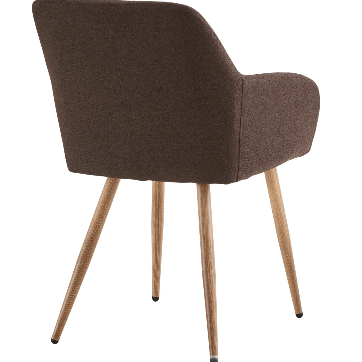 Nimara Jenna spisebordstol - brun tekstil med egelook* Spisebordsstole