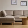 Nimara Jennifer højrevendt u-sofa i sand med chaiselong - L: 300 x D: 208 x H: 82 cm* Sofaer