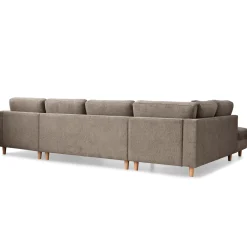 Nimara Jennifer højrevendt u-sofa i sand med chaiselong - L: 300 x D: 208 x H: 82 cm* Sofaer