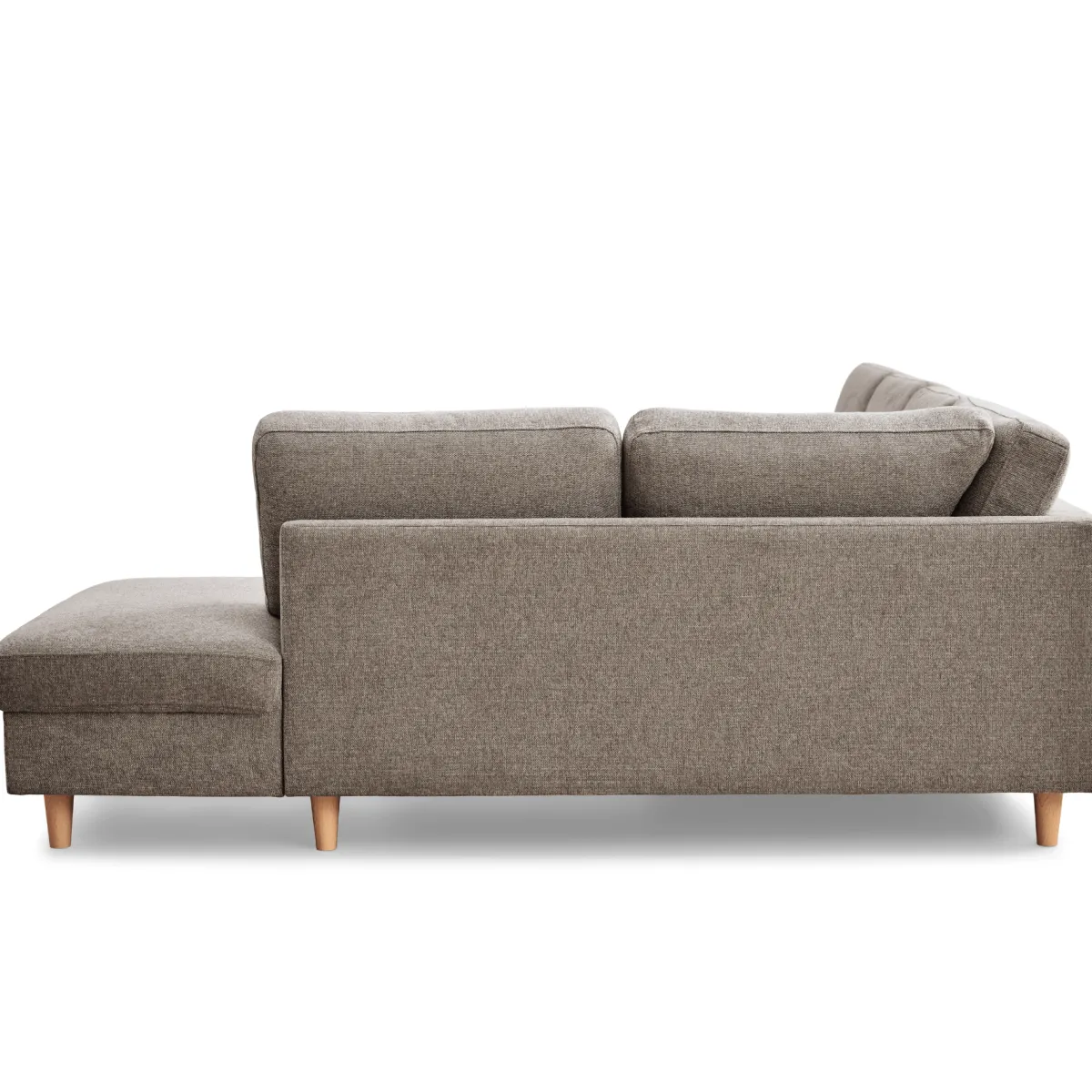 Nimara Jennifer venstrevendt u-sofa i sand med chaiselong - L: 300 x D: 208 x H: 82 cm* Sofaer