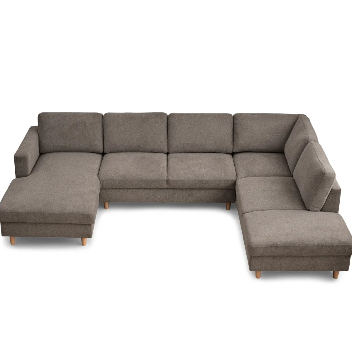 Nimara Jennifer venstrevendt u-sofa i sand med chaiselong - L: 300 x D: 208 x H: 82 cm* Sofaer